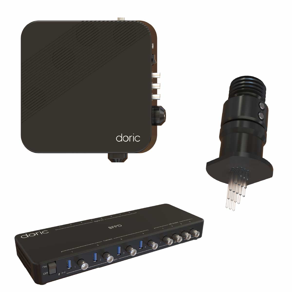 Bundle-imaging Fiber Photometry with Targeted Optogenetics
