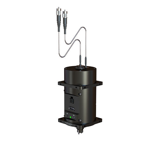Assisted 2x2 Pigtailed Fiber-optic & Electric Rotary Joint - 24 contacts
